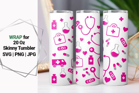 20oz Nurse Wrap Graphics for Crafts