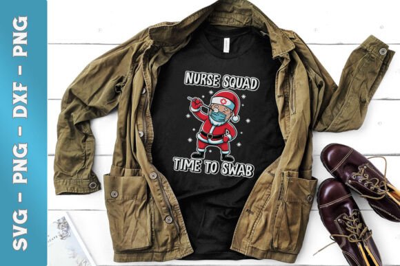Christmas Nurse Squad SVG for Crafts & Graphics