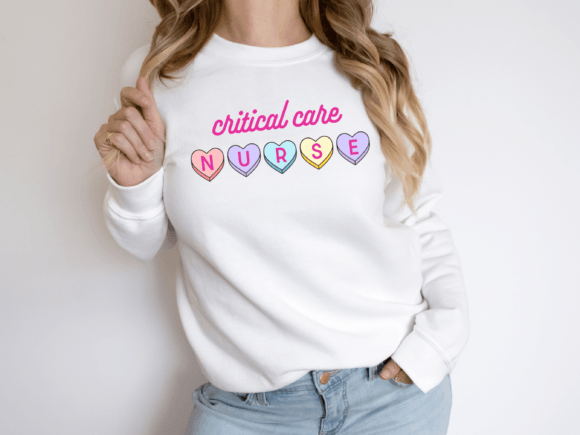 Critical Care Nurse Candy Hearts SVG: Graphics for Crafts