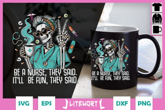 Halloween Be a Nurse It ll Be Fun SVG: Graphics for Crafts