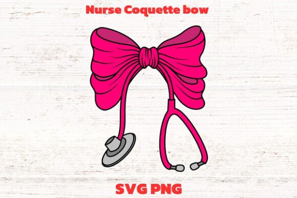 Nurse Coquette Bow SVG: Graphics for Crafts