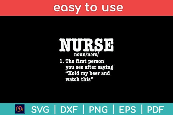 Nurse Definition Nursing Svg Design: Graphics for Crafts