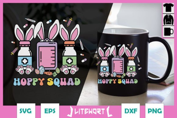 Nurse Hoppy Squad SVG: Graphics for Crafts