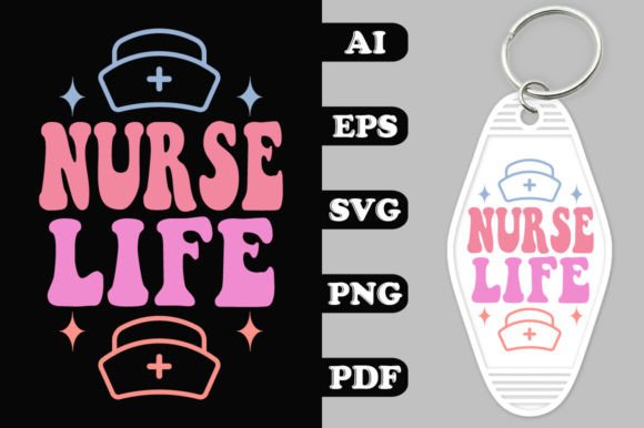 Nurse Life Groovy SVG for Crafts & Graphics