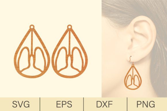 Nurse Wood Earrings SVG: Crafts Graphics