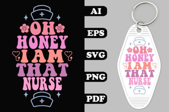 Oh Honey I Am That Nurse Groovy Key Chai Review