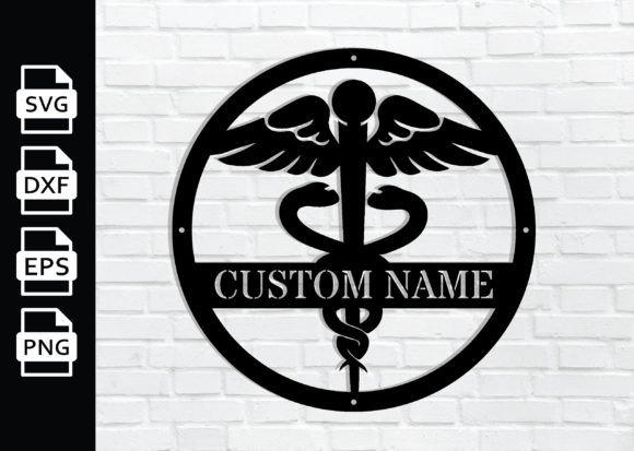 Personalized Metal Doctor Sign: Crafts Graphics