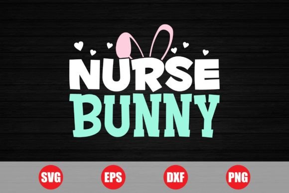 Retro Nurse Bunny Graphics for Crafts & Branding