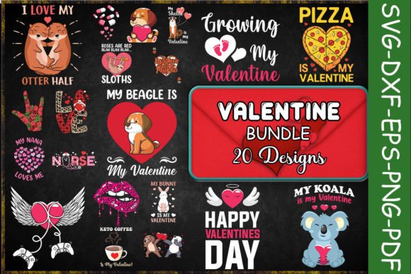 Valentine Graphics for Crafts & Design