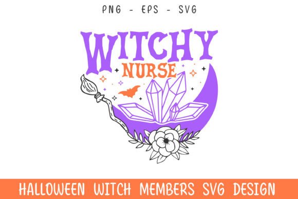 Witchy Nurse SVG: Graphics for Crafts